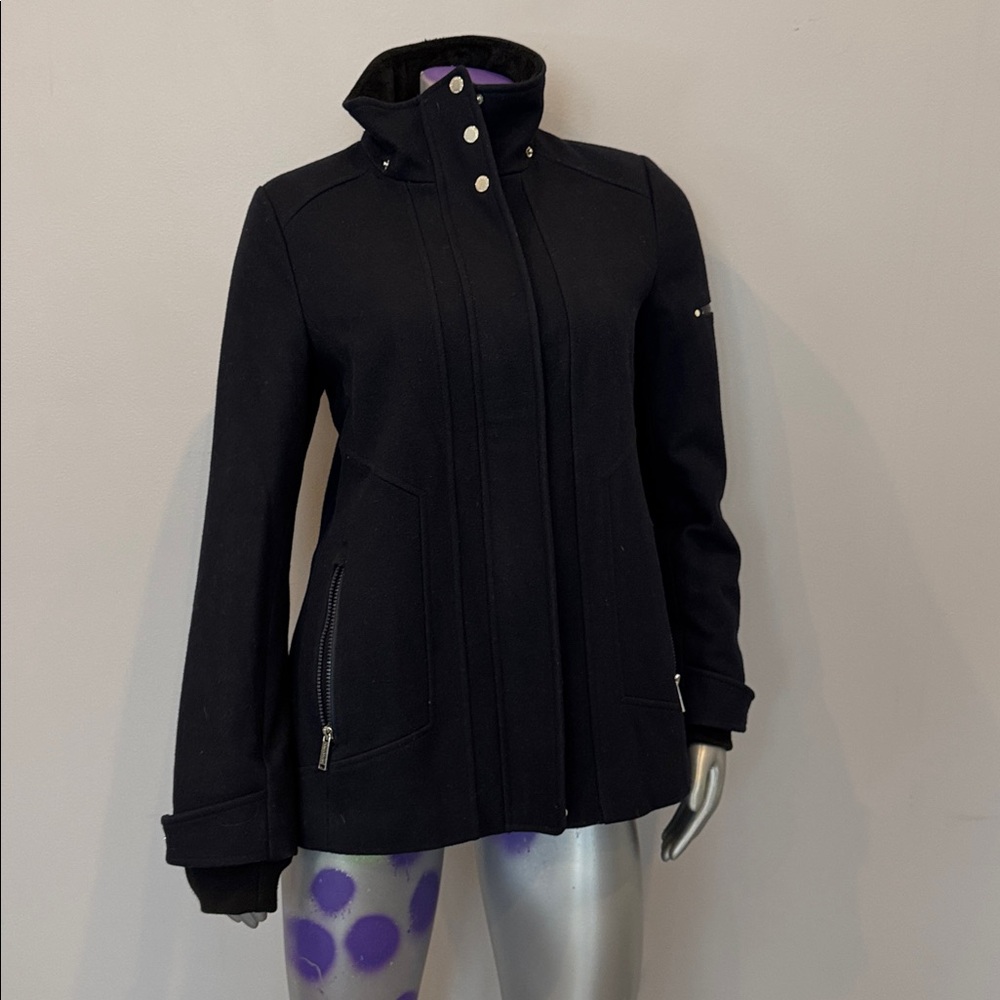 London Fog Men's Dark Navy Military Jacket